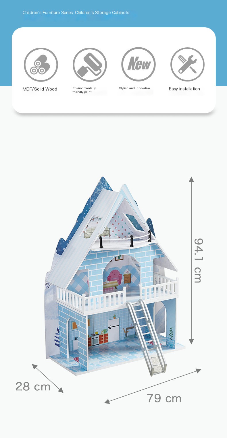 Royal Blue Dollhouse