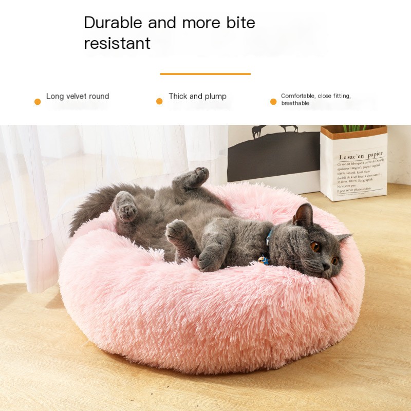 Plush Pet Kennel Blue