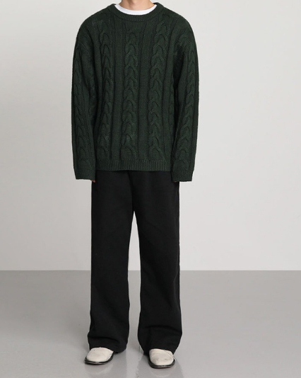 Korean Style Men Knitwear Top Image 3