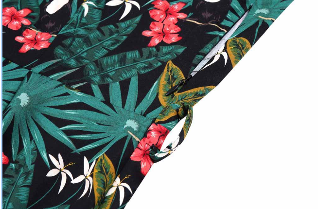 大嘴巴鸟印花连衣裙 Image 3