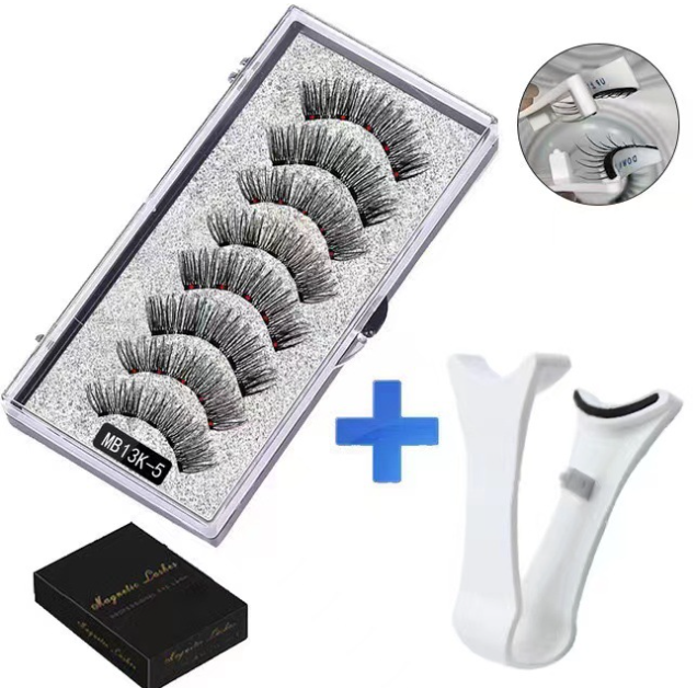 Magnets Tweezer with Magnetic Natural Mink Curler