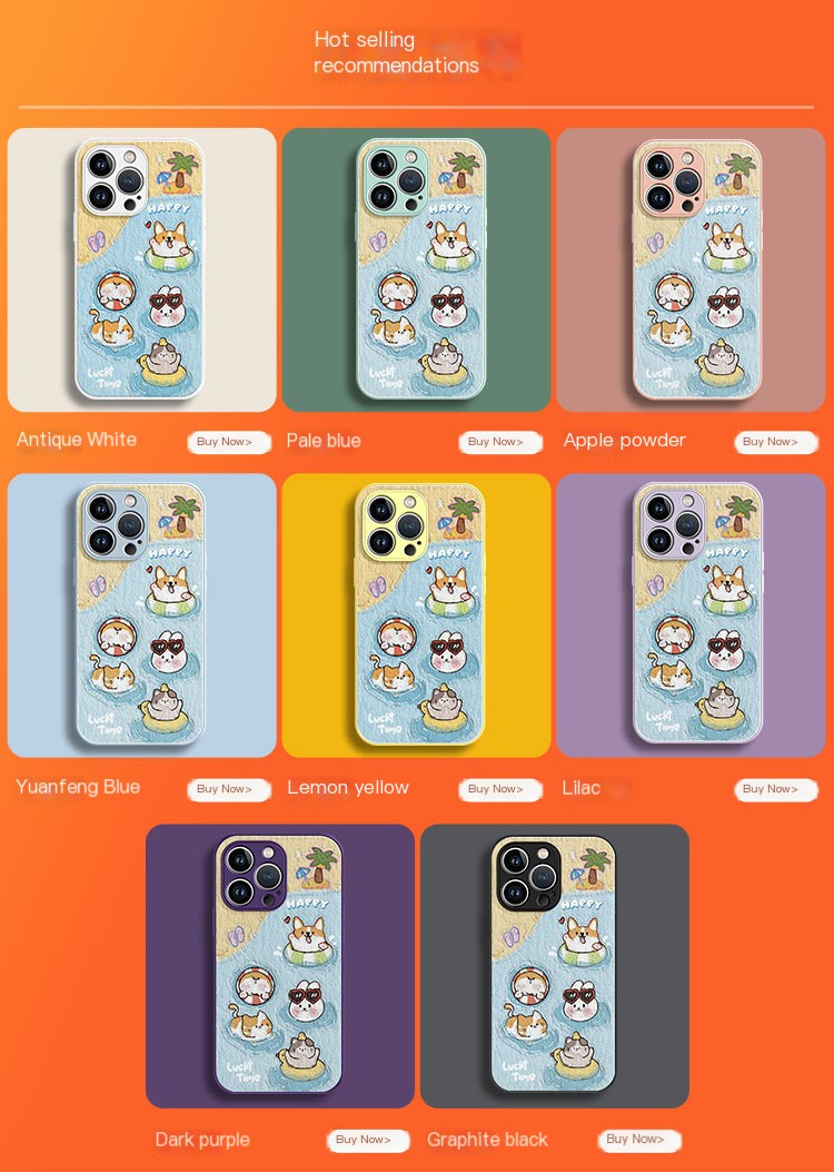 Embroidered Cartoon Duck Phone Case