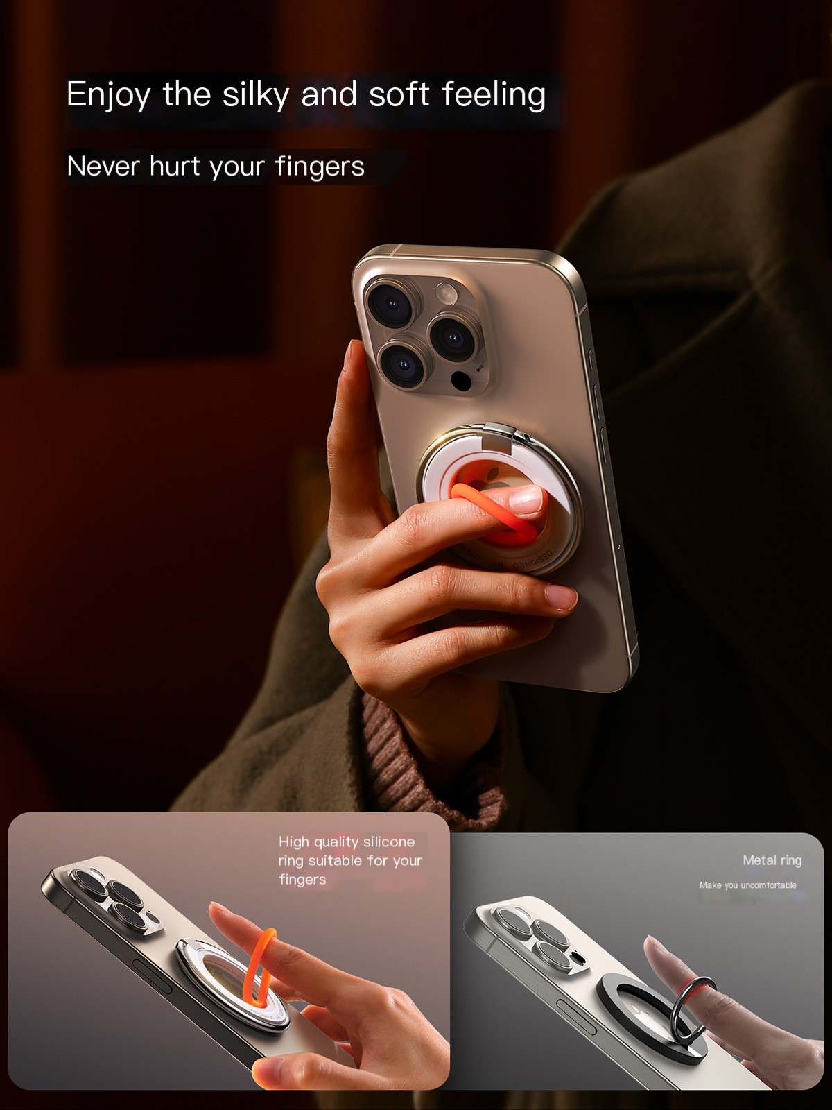 Magnetic Phone Ring Stand Colors