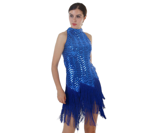 Sequined Fringe Dress Image 5