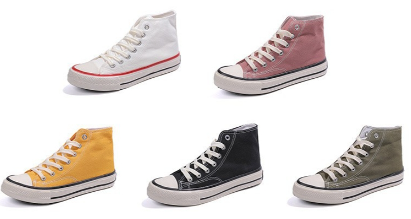 High-top Canvas Sneakers 4