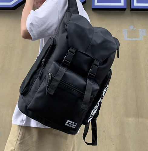 Tooling Style Flap Backpack - White
