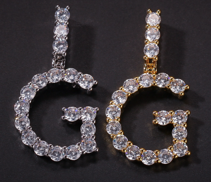 Zircon Letter Pendant