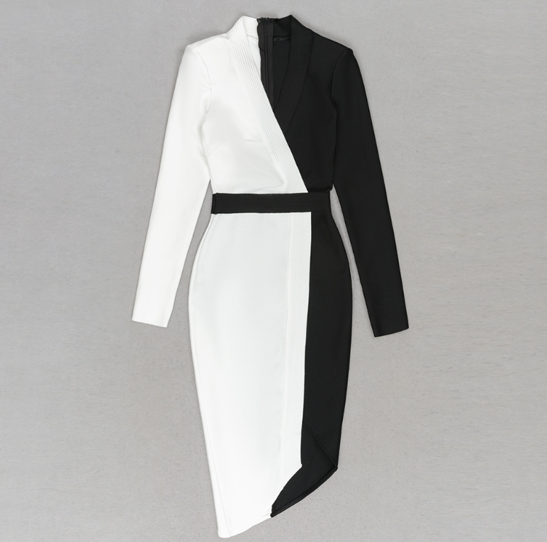 Color Block Dress Image 4