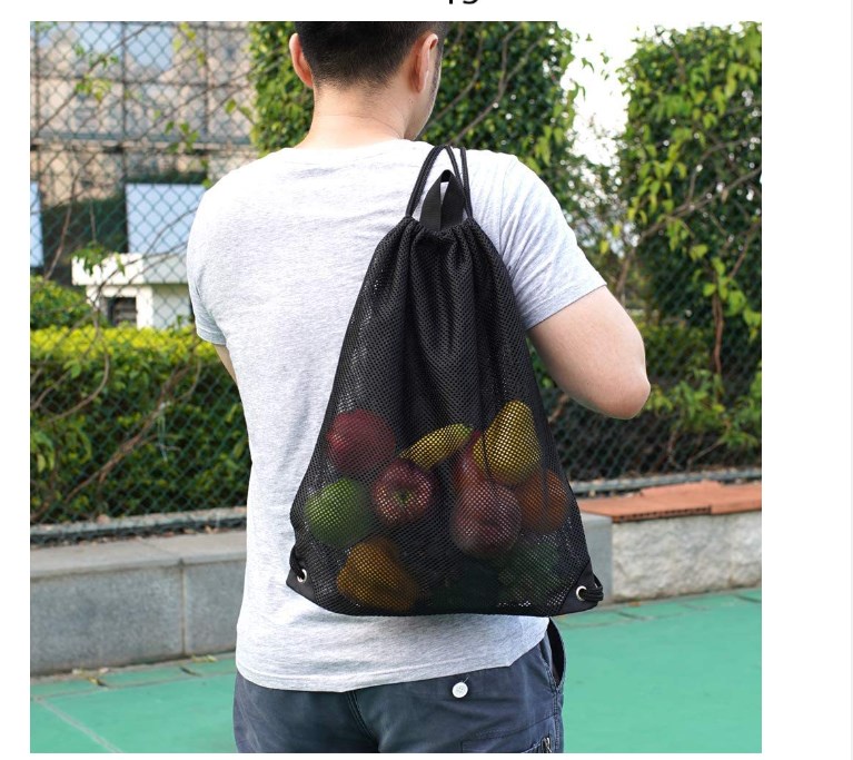 Drawstring Beach Bag - Close Up