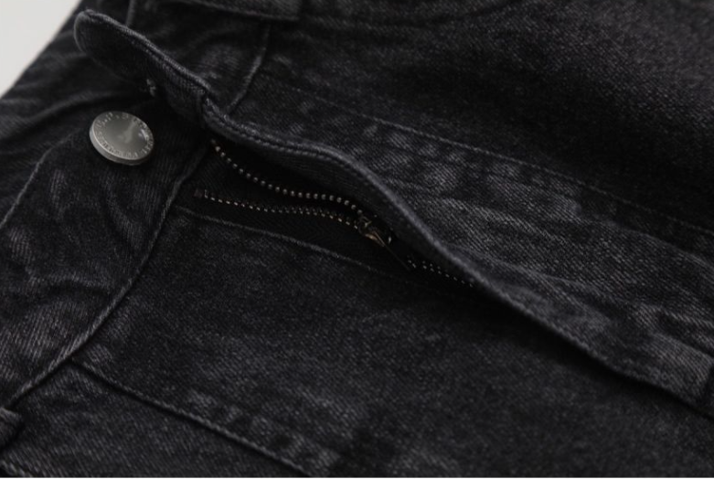 Men's High Street Vintage Washed Loose Wide Leg Jeans - Style