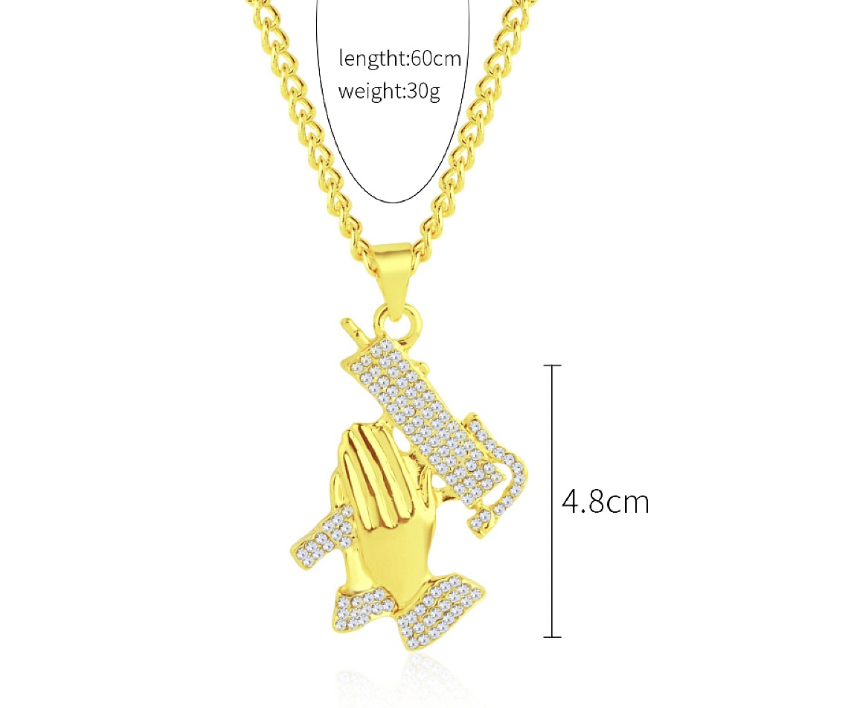 Prayer Hand Necklace Image 1