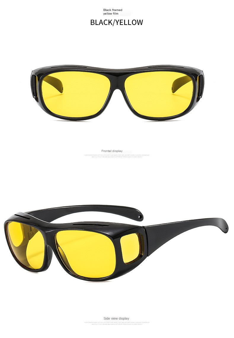 Black white piece glasses
