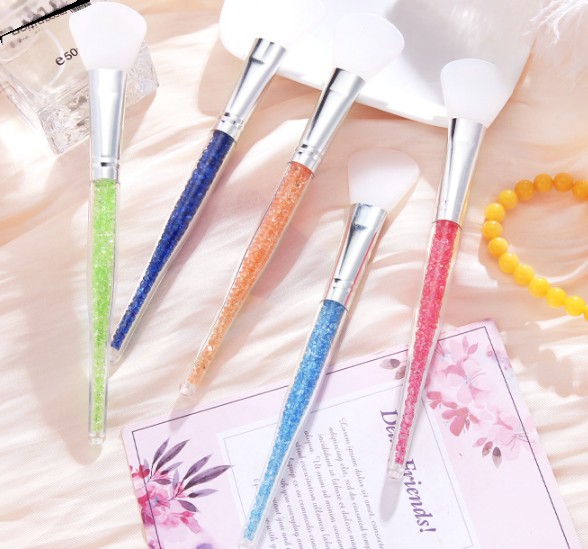 Cepillo de silicona para mascarillas faciales - Verde cristal