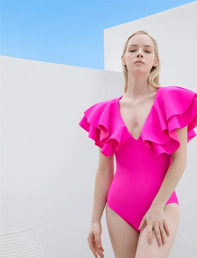 One-piece Swimsuit in Pink
