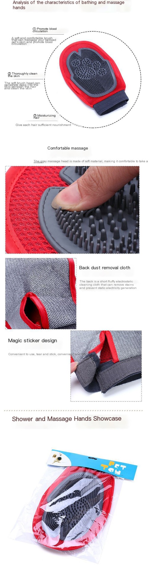 Massage Glove for Pets