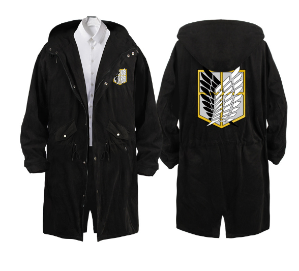 Attack on Titan Survey Corps Trench Coat - Detail View