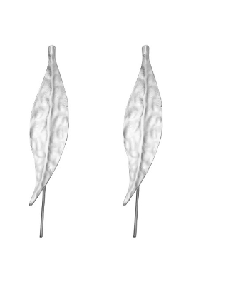 Silver Leaf Earrings