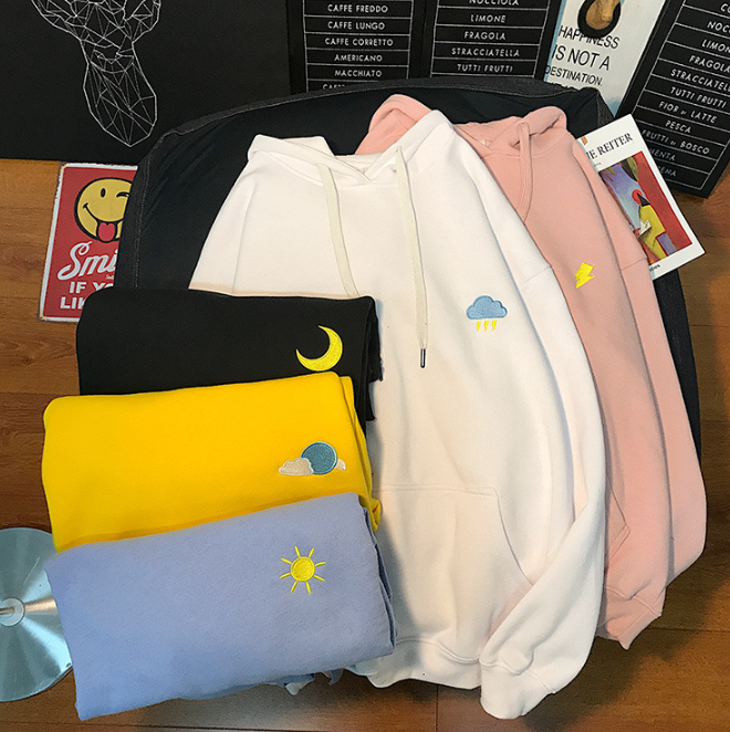 Coat Embroidered Cartoon Sweater Zipper Top - Image 4