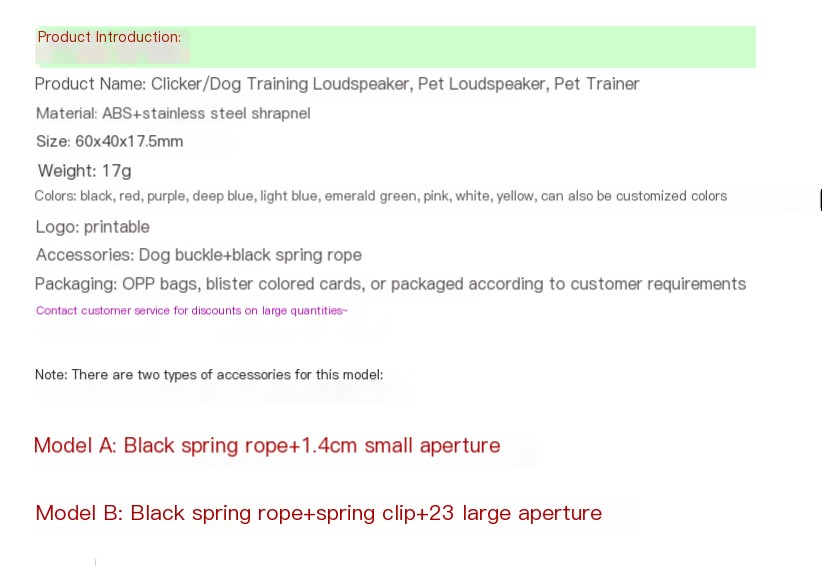 Dog Training Clicker