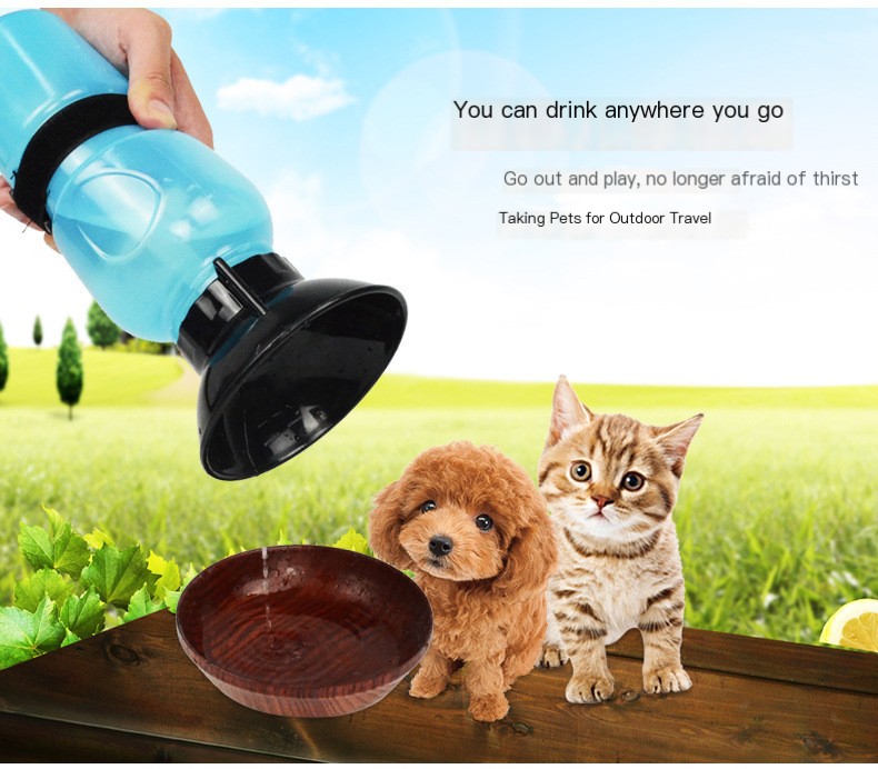 Portable Dog Water Fountain Pink