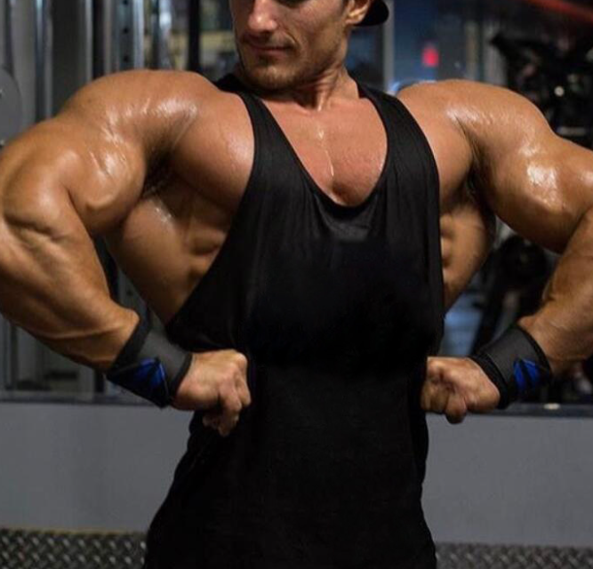 Men's Fitness Tank Top in action