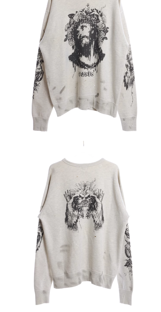 Women's Retro Print Sweatshirt Image 4