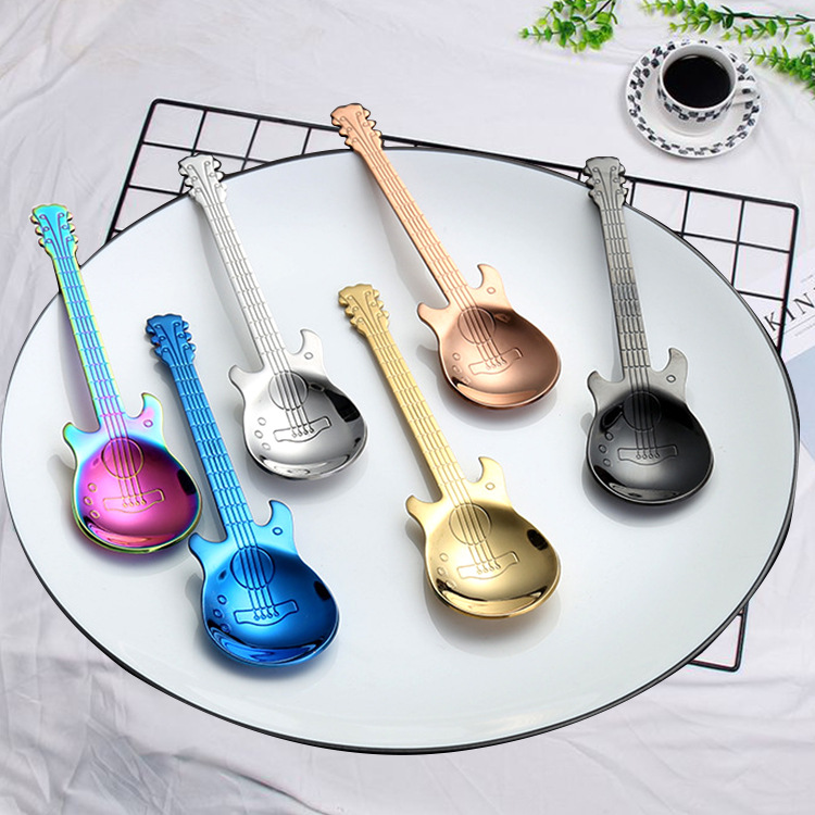 304 Stainless Steel Gold-Plated Coffee Spoon