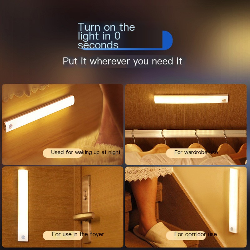 LED light strip in use