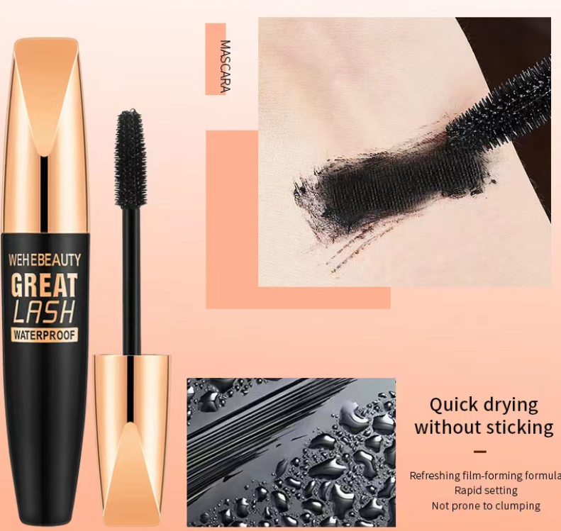 Silk Fiber Black Mascara Waterproof Image 2