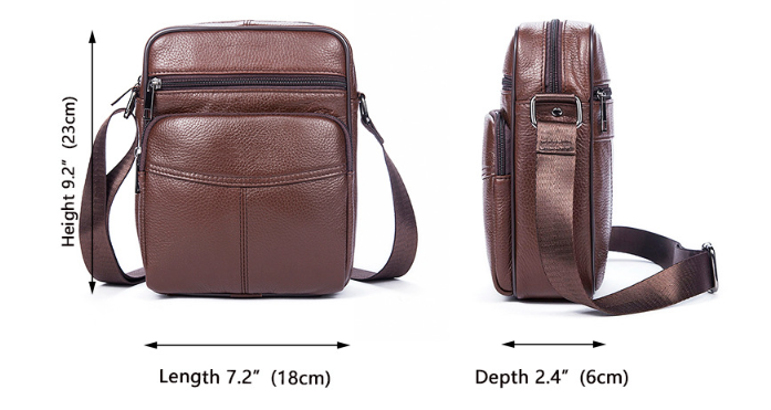 Leather Zipper Shoulder Bag Image 2