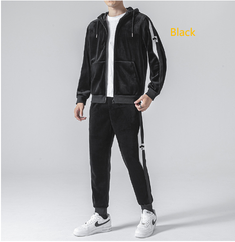 Double-faced velvet leisure suit image 1