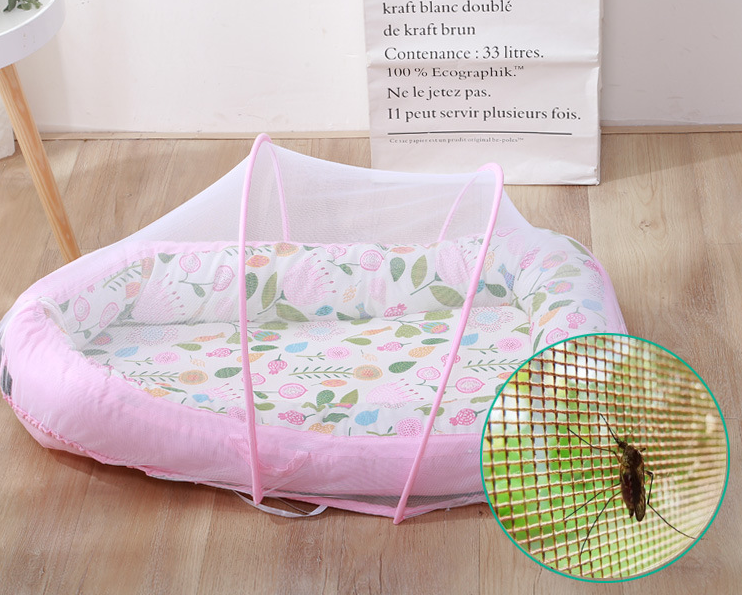 Crib Mosquito Net Blue
