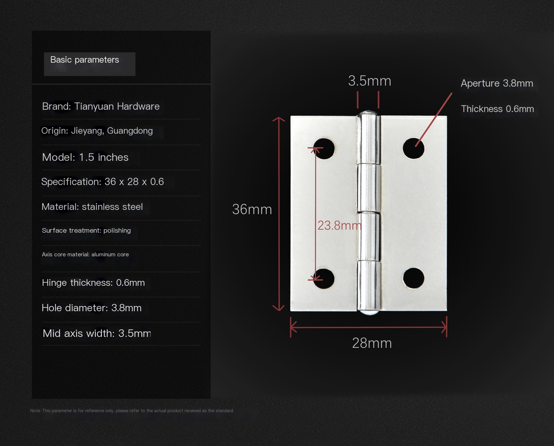 Durable Stainless Steel Hinges
