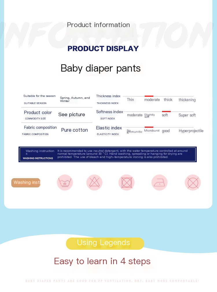 Comfortable Baby Diaper Pants