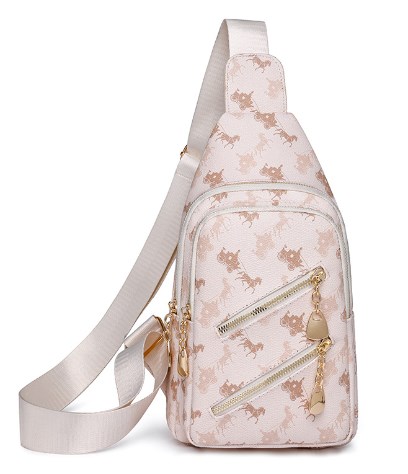 Retro College Style Backpack Blue