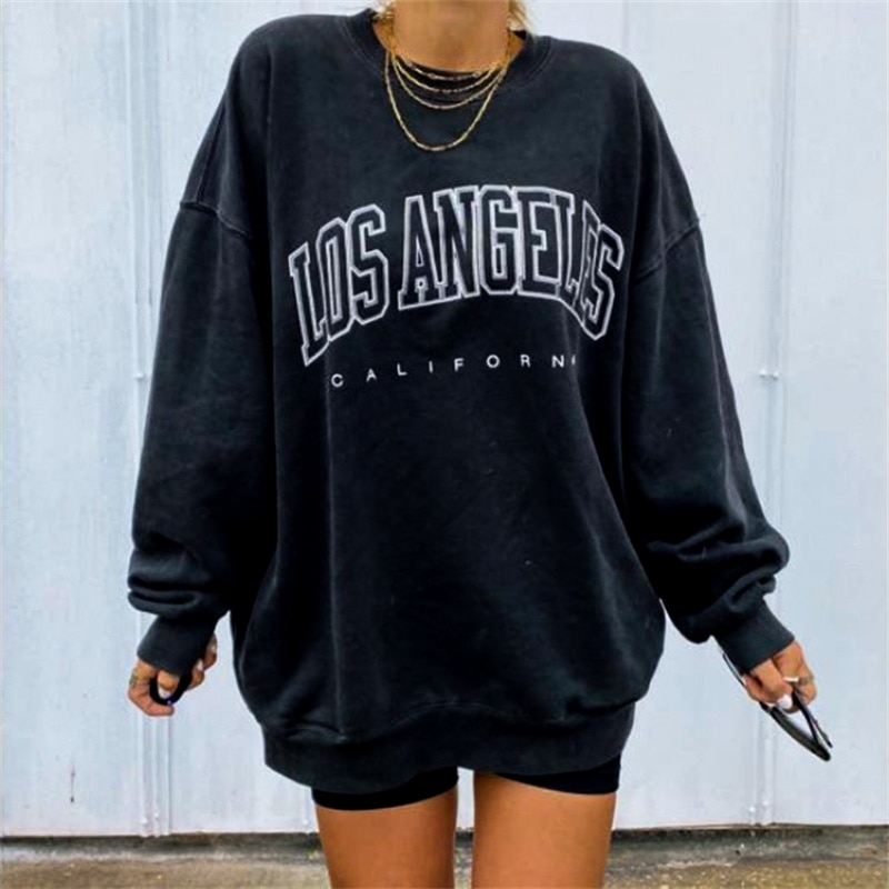 Letter print sweatshirt image