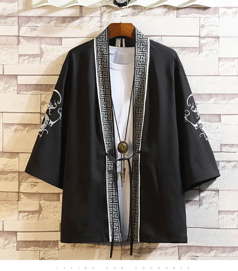 Chinese Crane Embroidered Kimono - Image 3