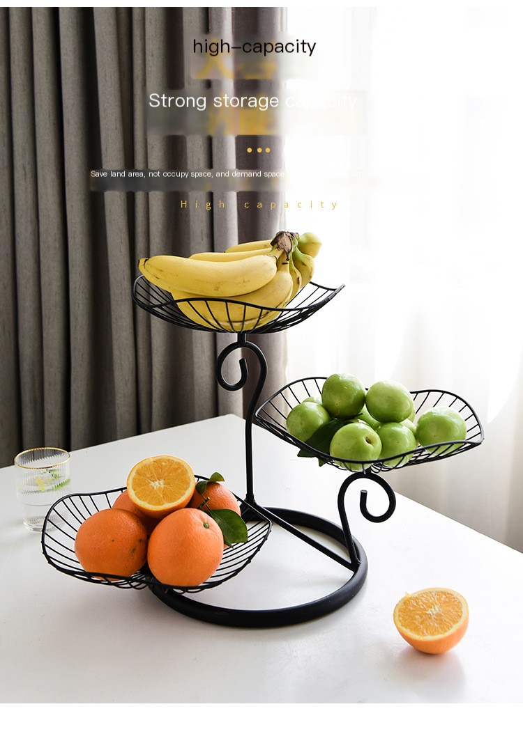 3 Tier Fruit Basket Stand 5