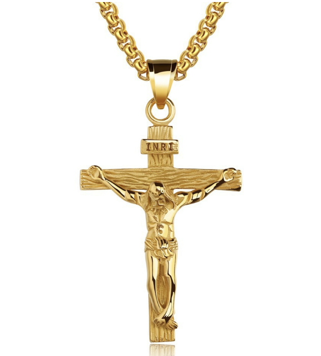 Elegant Design of Easter Jesus Cross Necklace
