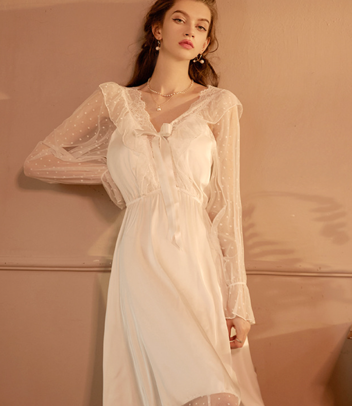 White Lace Nightgown