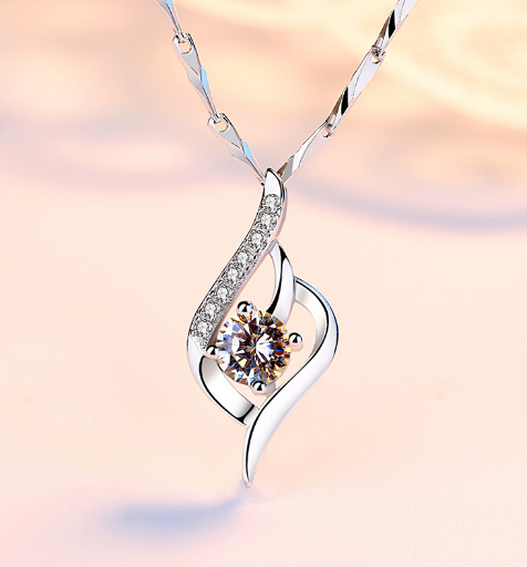 Zircon Pendant Side View