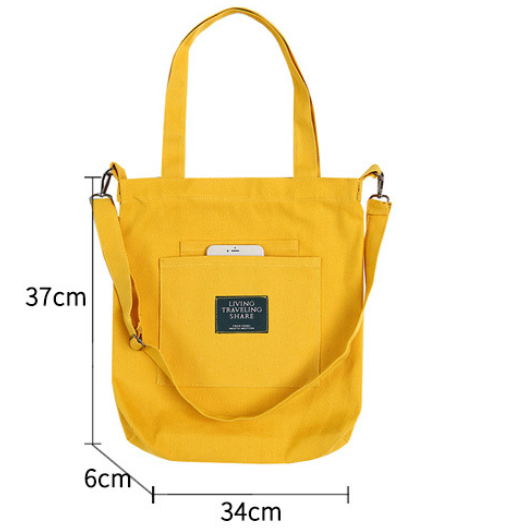 Single Shoulder Crossbody Bag - Yellow