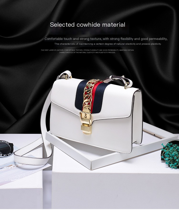 Striped Satin Woven Bag - Image 5