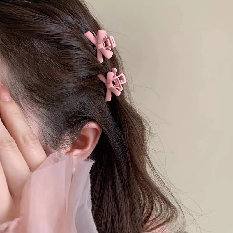 Sweet Alloy Bow Clip - Pink