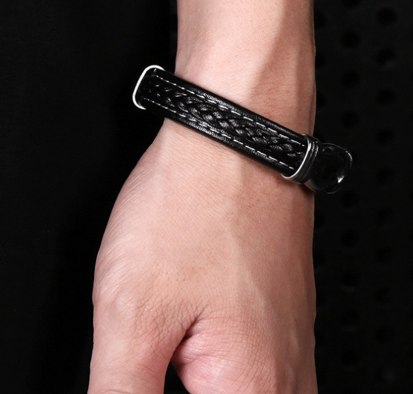 LIOR Braided Leather Bracelet