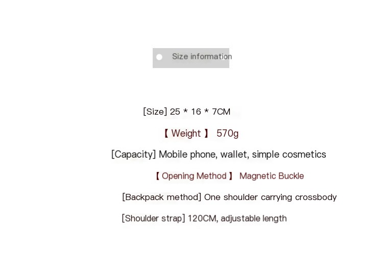Stylish shoulder bag in black