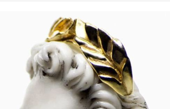 Exaggerated Old Man Head Ring