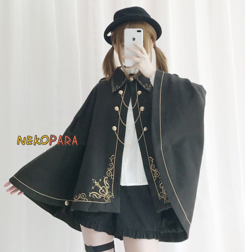 Cape-style coat