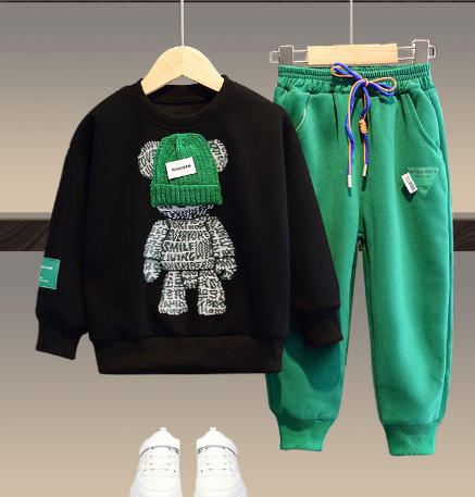 Children's Cotton Blend Tracksuit - Image 3