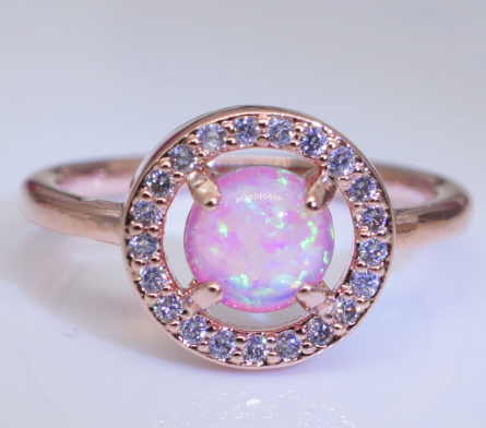 Couple Ring Pink Rose Gold